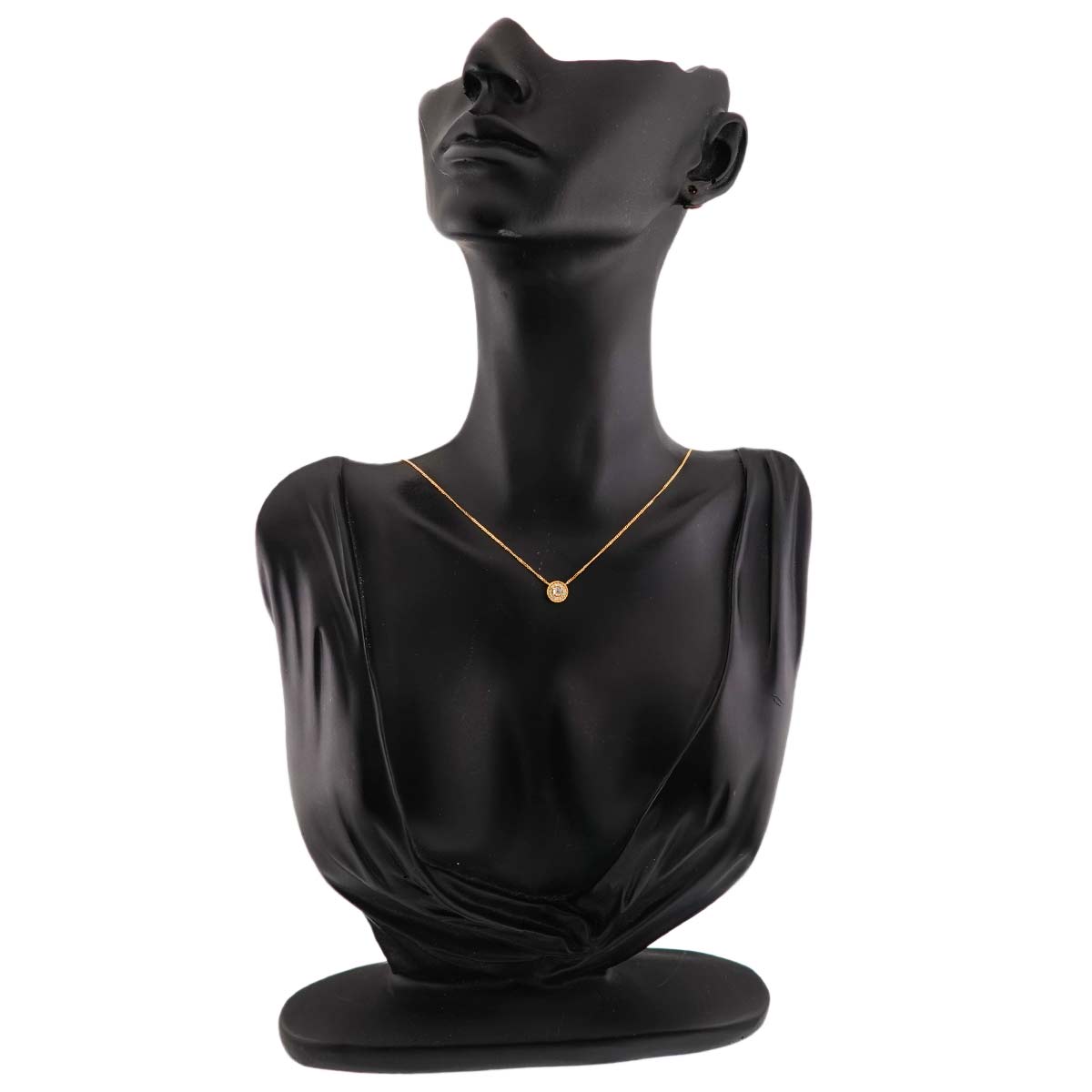 Diamond 0.131ct Necklace 18K YG Yellow Gold 750