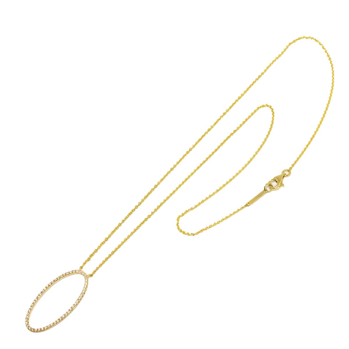 Diamond Necklace 18K Yellow Gold 750