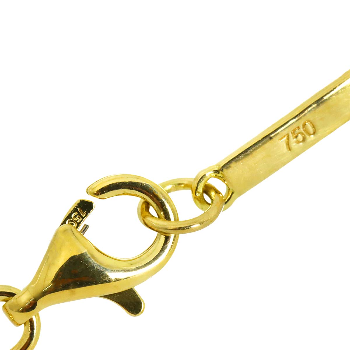 Diamond Necklace 18K Yellow Gold 750