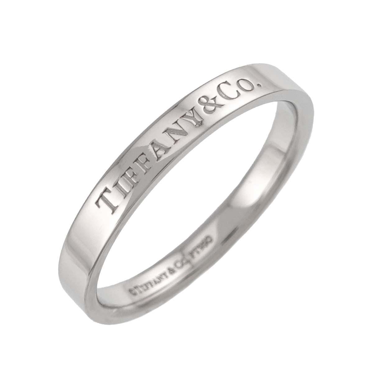 Flat Band Ring Platinum Size9(US)