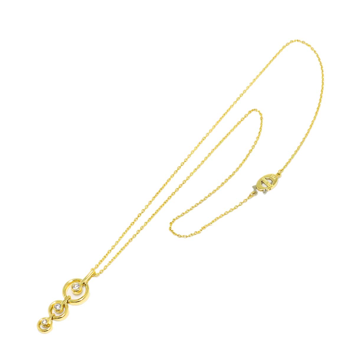 Diamond Necklace 18K Yellow Gold 750