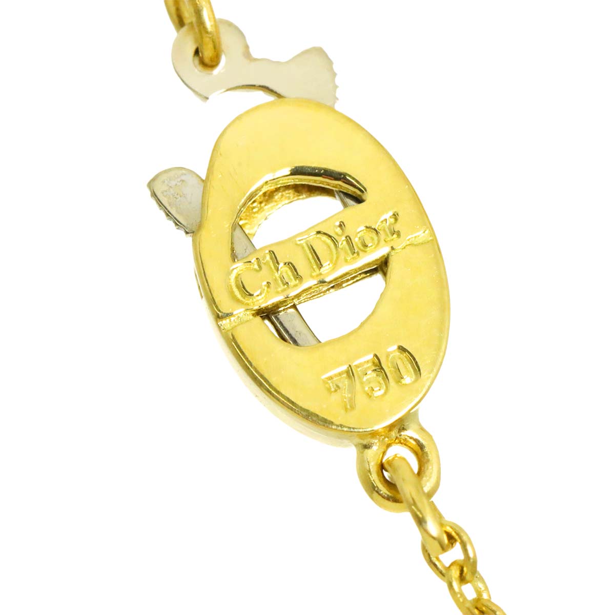 Diamond Necklace 18K Yellow Gold 750