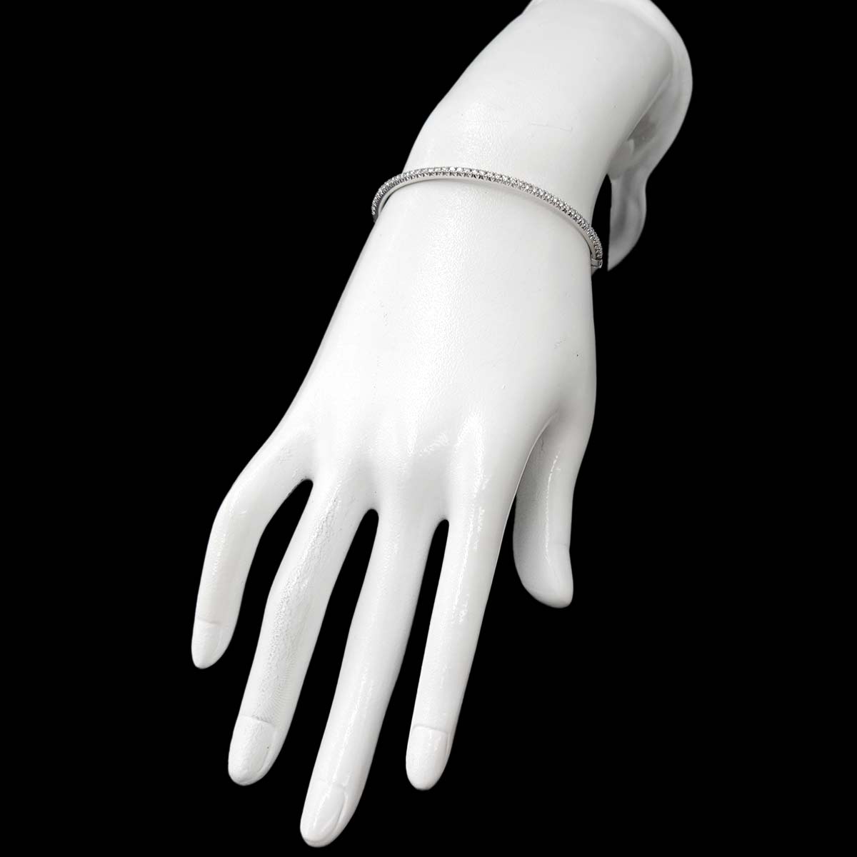 Metro Diamond Bracelet 18K White Gold 750