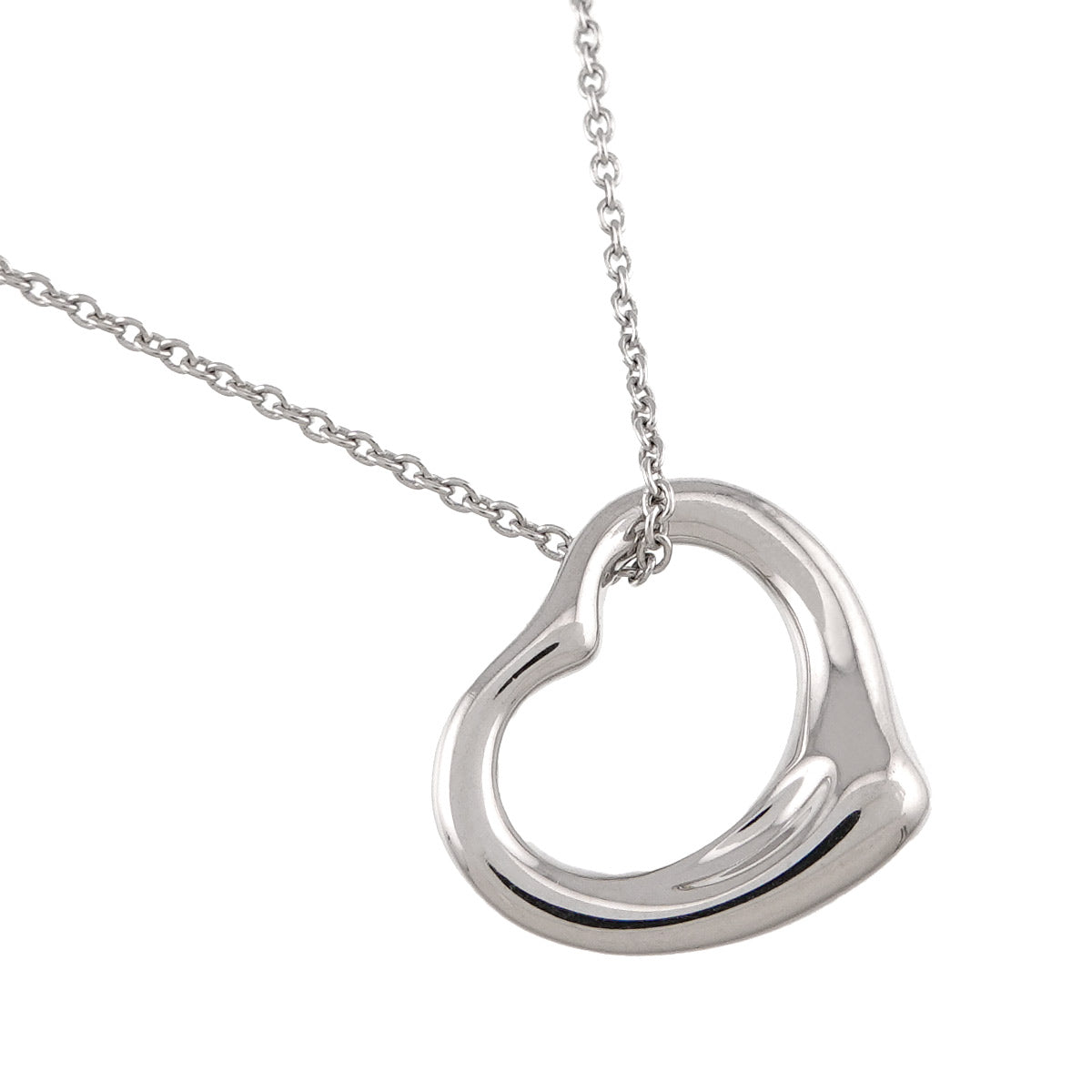 Open Heart Necklace Silver 925