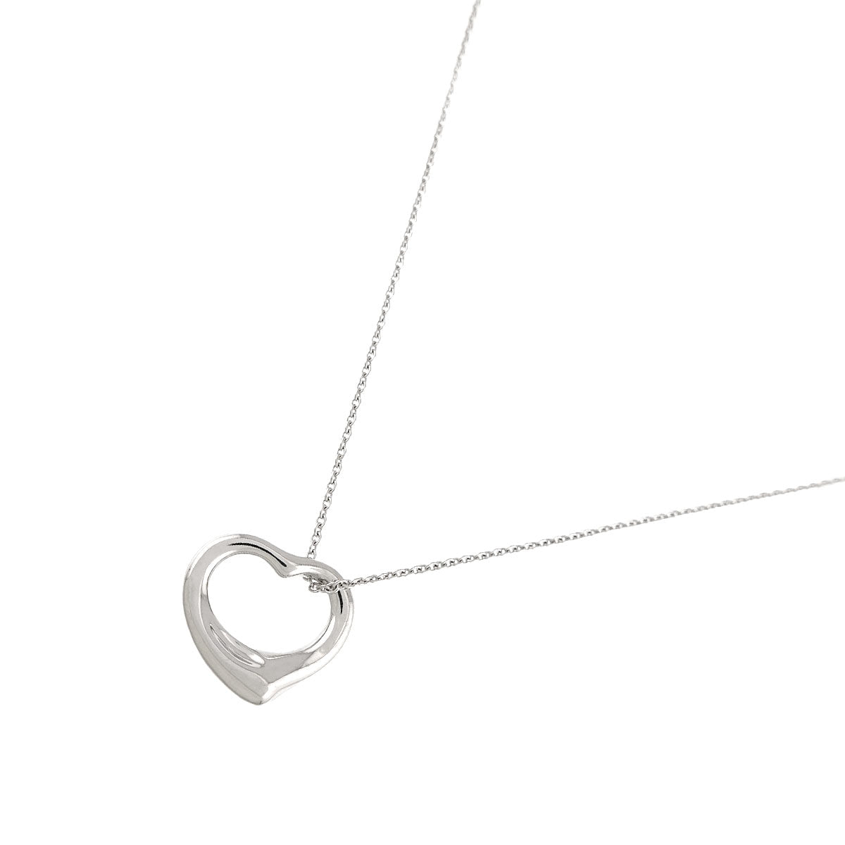 Open Heart Necklace Silver 925