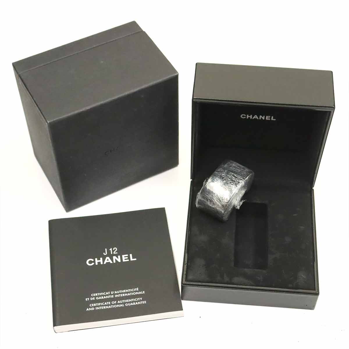 J12 365 H3840 Date Automatic Diamosd Black Dial Mens Watch