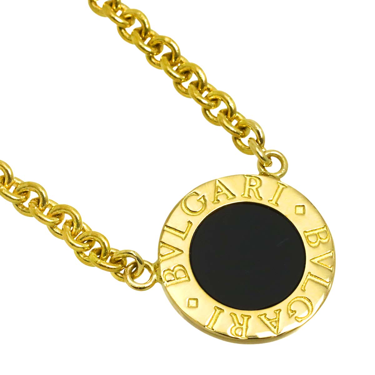 BVLGARI BVLGARI Onyx Necklace 18K YG 750