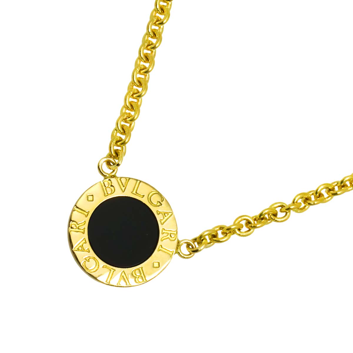 BVLGARI BVLGARI Onyx Necklace 18K YG 750