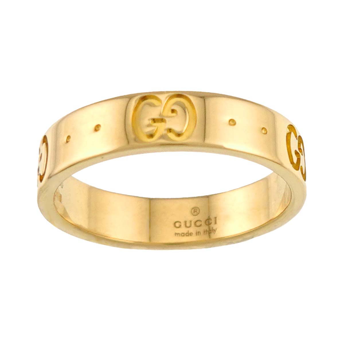 Icon Ring 18K Yellow Gold 750 Size9 4.5-4.75(US)
