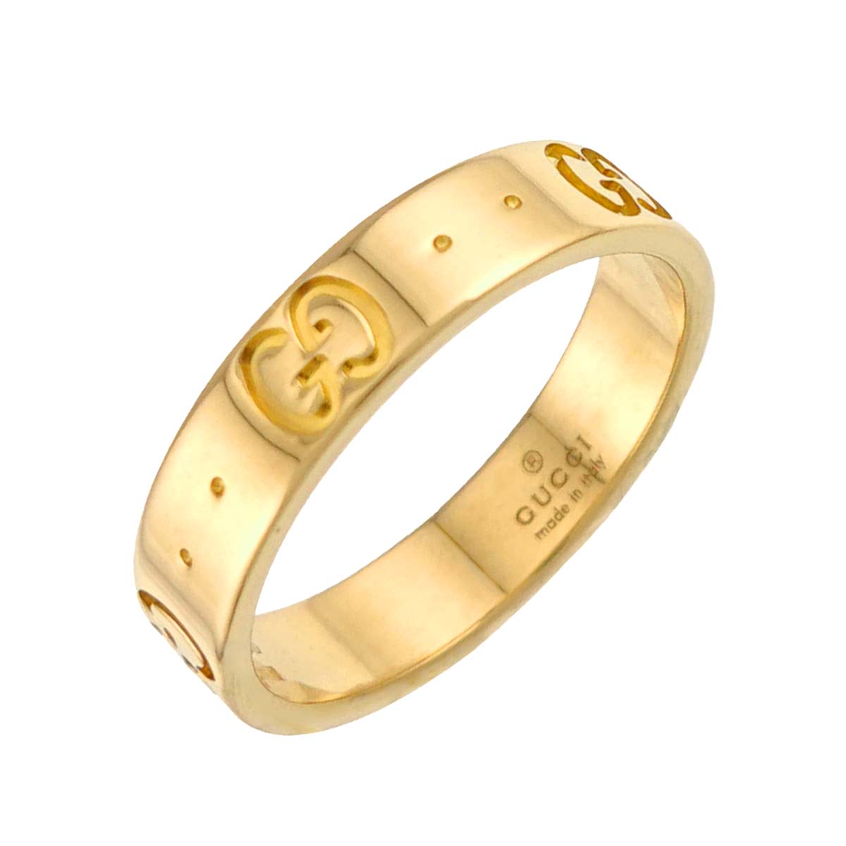 Icon Ring 18K Yellow Gold 750 Size9 4.5-4.75(US)