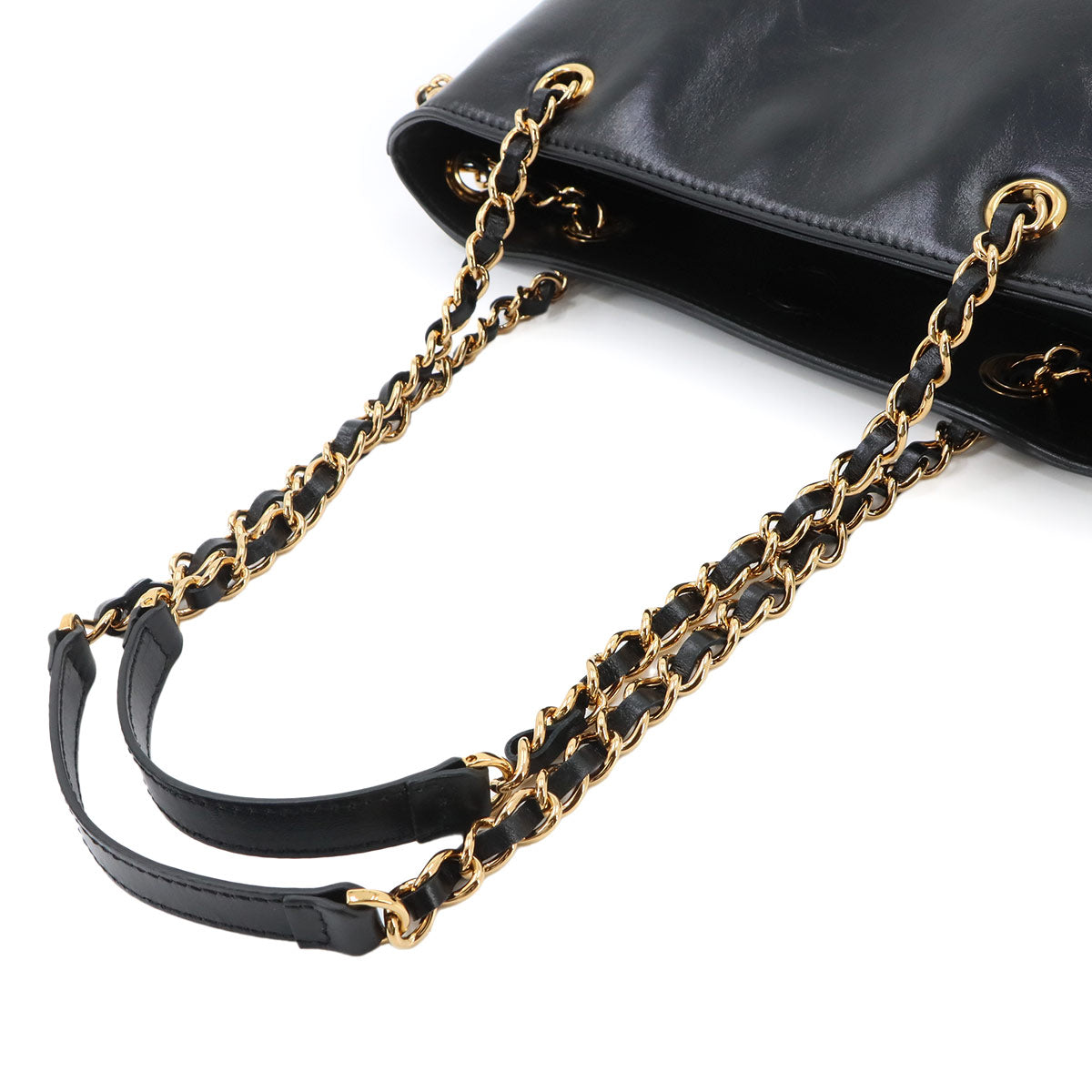Medusa Small Chain shoulder Bag Leather Black Purse