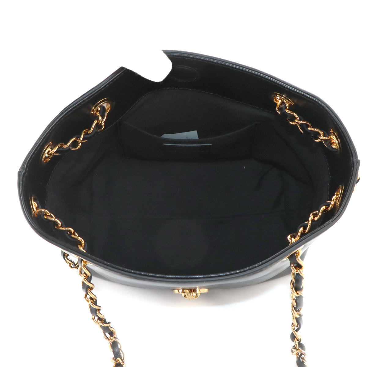 Medusa Small Chain shoulder Bag Leather Black Purse