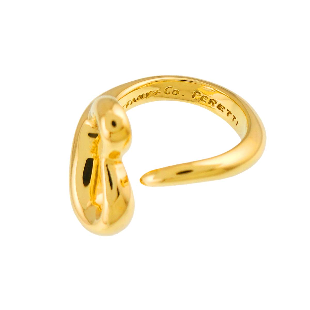 Open Heart Ring 18K YG 750 Size4-4.5(US)