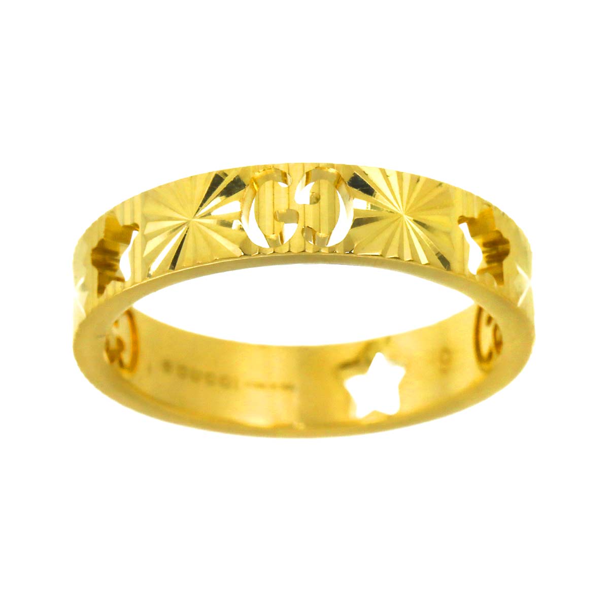 Icon Star Ring 18K Yellow Gold 750 Size9 4.5-4.75(US)