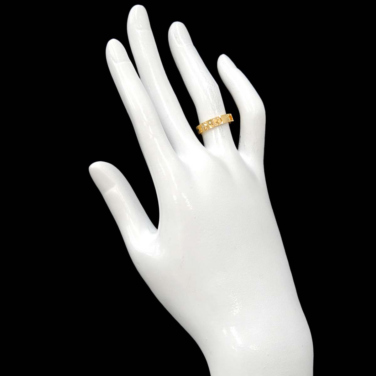 Icon Star Ring 18K Yellow Gold 750 Size9 4.5-4.75(US)