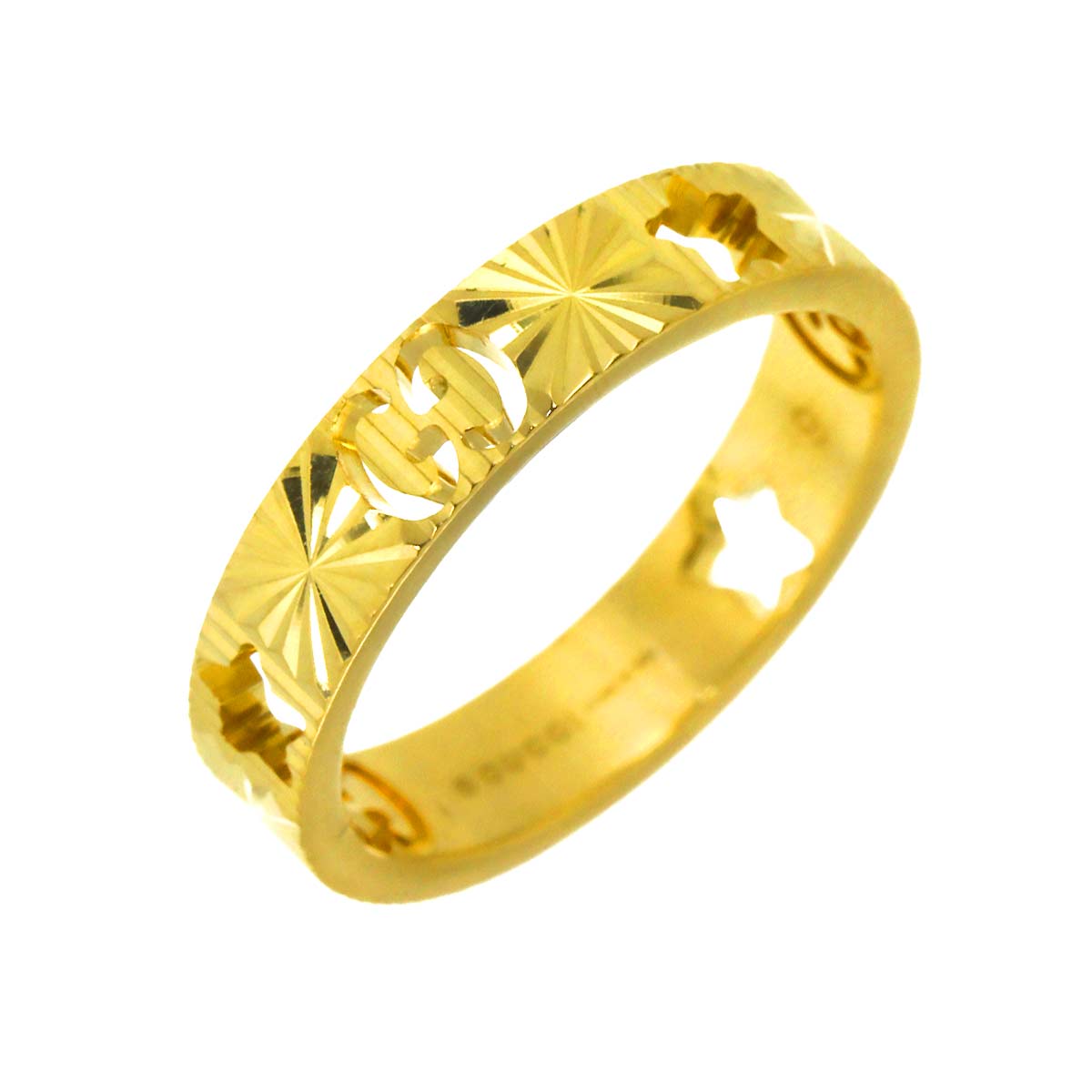 Icon Star Ring 18K Yellow Gold 750 Size9 4.5-4.75(US)
