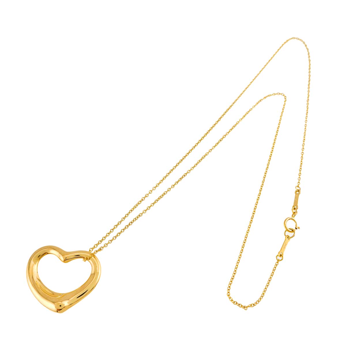 Open Heart Necklace 18K Yellow Gold 750
