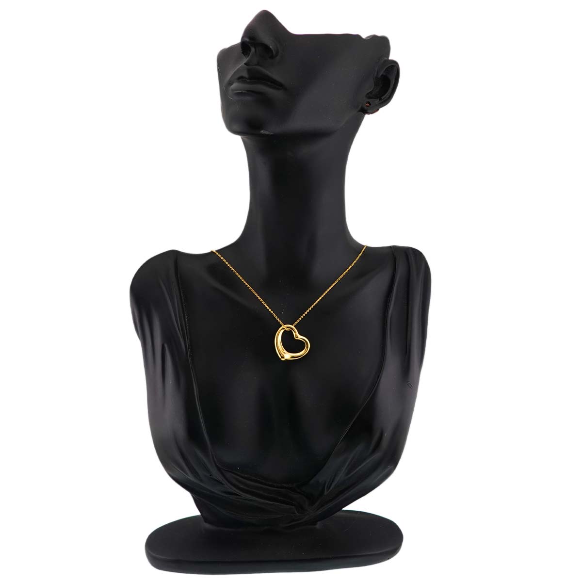 Open Heart Necklace 18K Yellow Gold 750