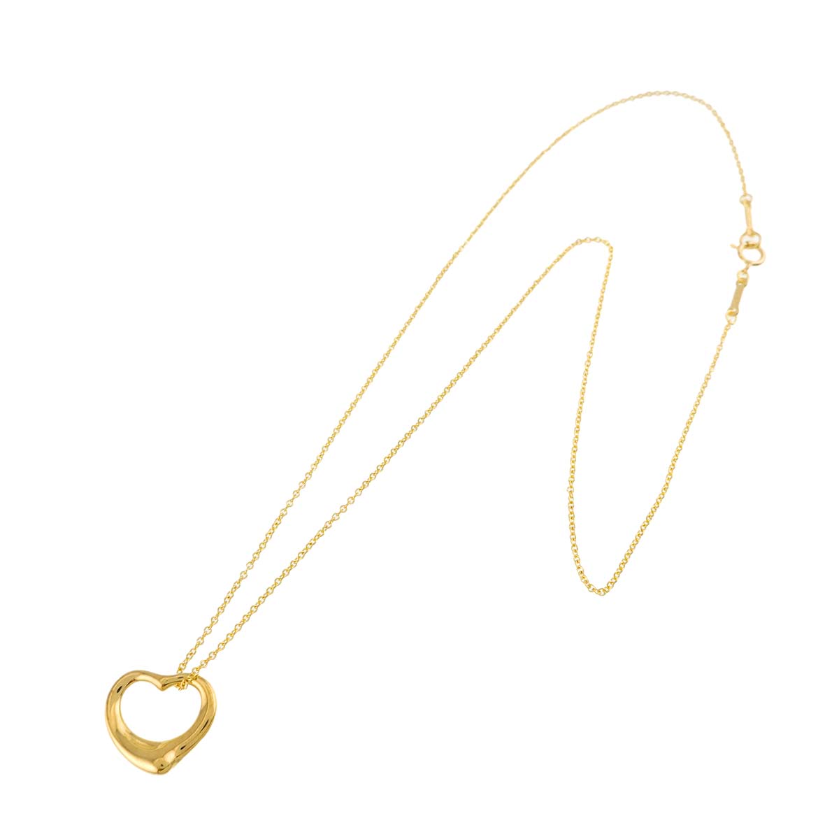 Open Heart Necklace 18K Yellow Gold 750