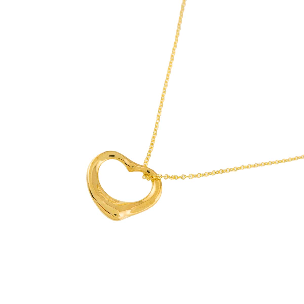 Open Heart Necklace 18K Yellow Gold 750