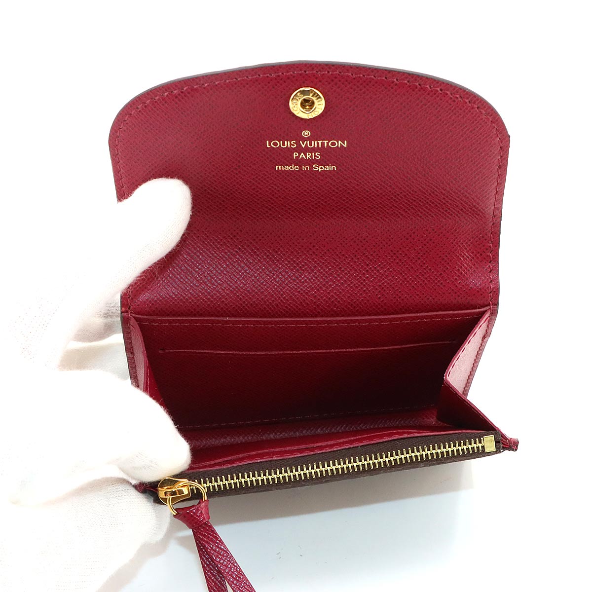 Monogram Rosalie Coin Purse Brown Fusha M41939