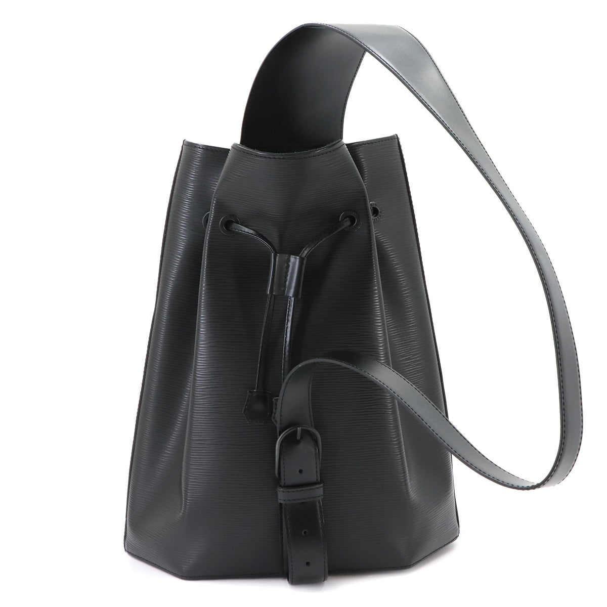 Epi Sac a Dos Shoulder Bag Leather Noir Black M80153