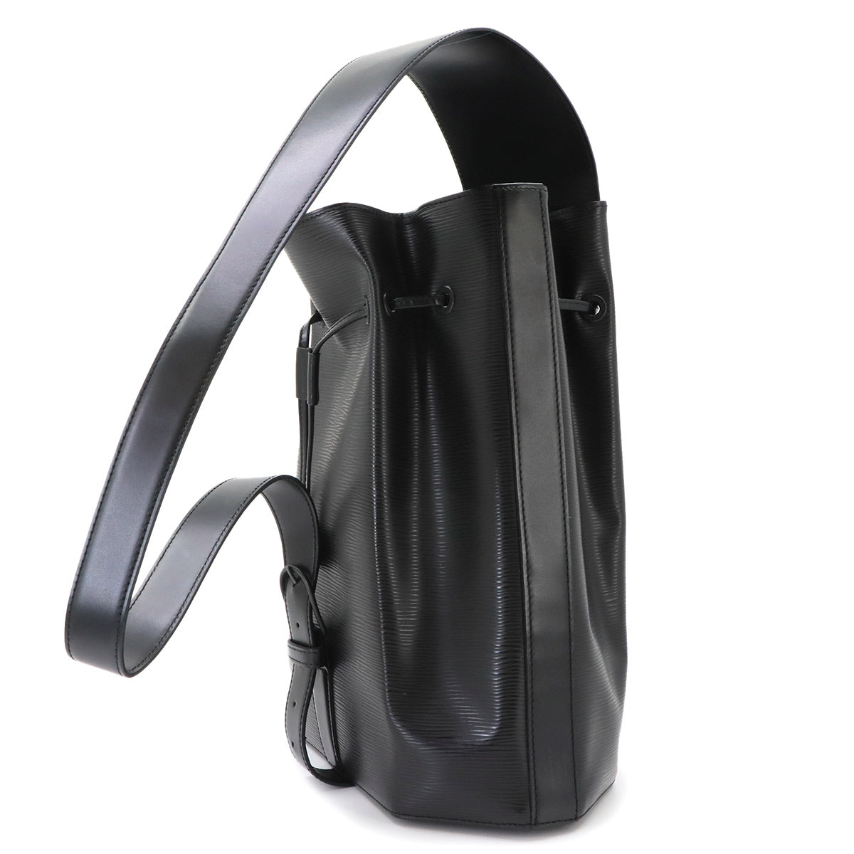 Epi Sac a Dos Shoulder Bag Leather Noir Black M80153