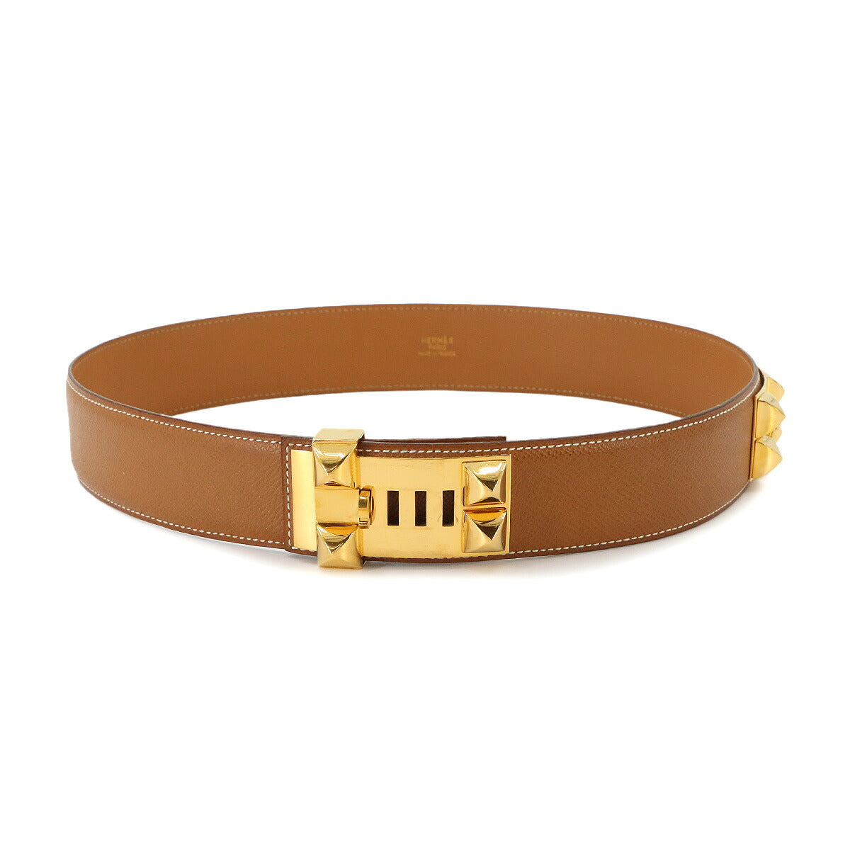 Collier de Chien Medor Belt Couchevel Epsom Gold 75