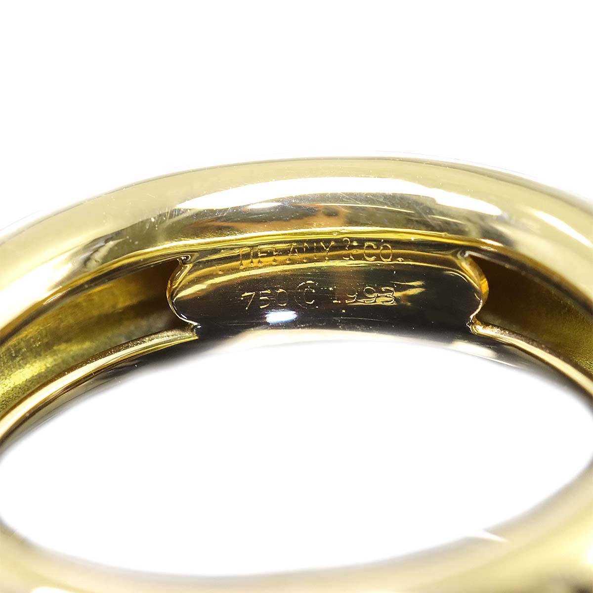 Friendship Ring 18K YG WG 750 size5.5-5.75(US)