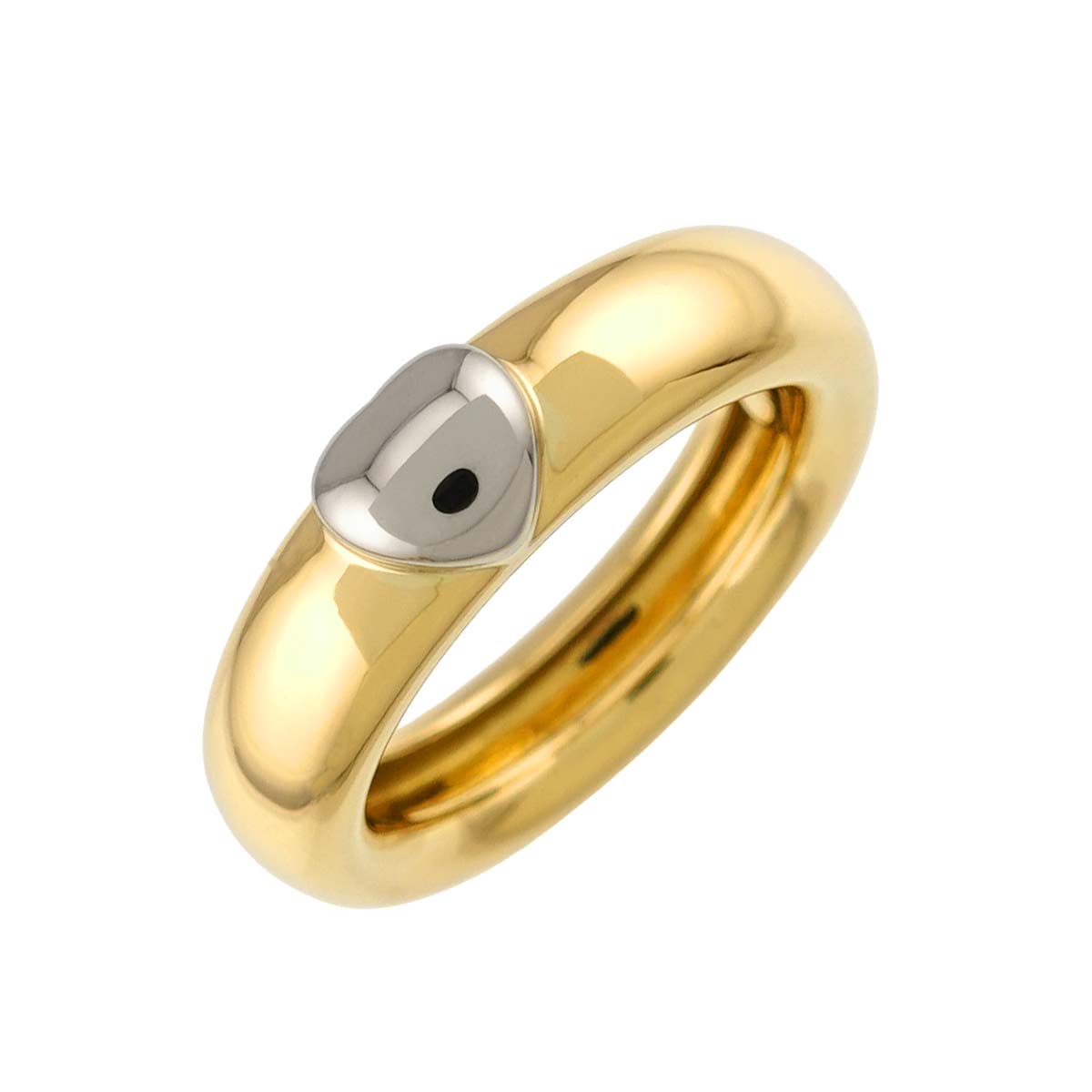 Friendship Ring 18K YG WG 750 size5.5-5.75(US)