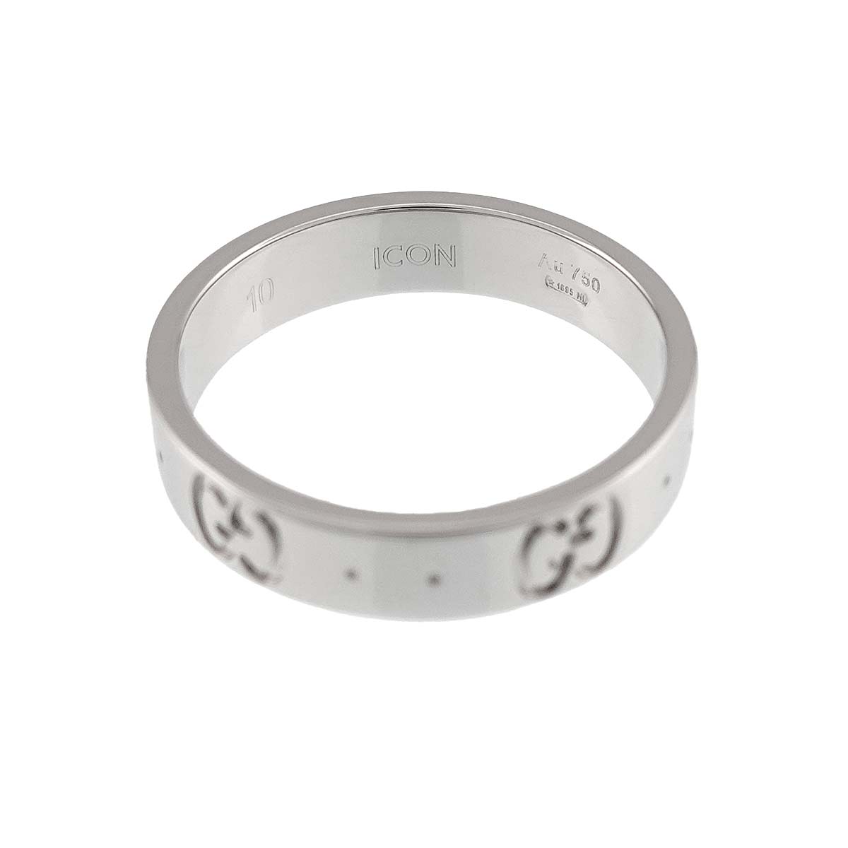 Icon Ring 18K WG White Gold 750 Size10 5-5.25(US)