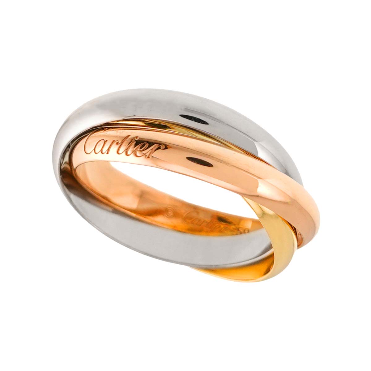 Trinity MM Ring 18K YG WG PG 750 Size59 8.75(US)