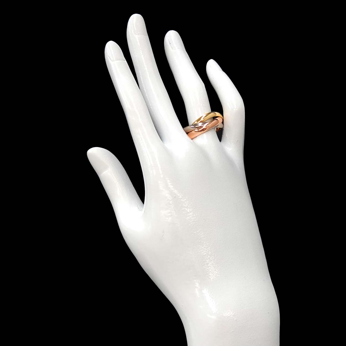 Trinity MM Ring 18K YG WG PG 750 Size51 8.75-9(US)