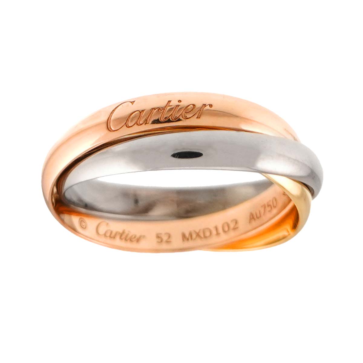 Trinity SM Ring 18K YG WG PG 750 Size52 6(US)