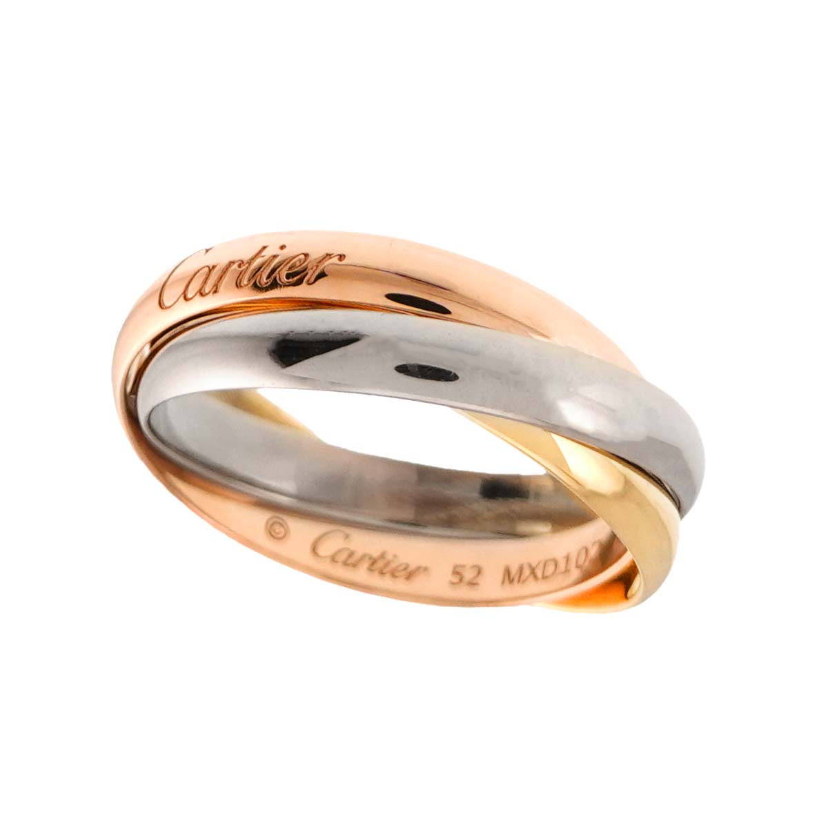 Trinity SM Ring 18K YG WG PG 750 Size52 6(US)