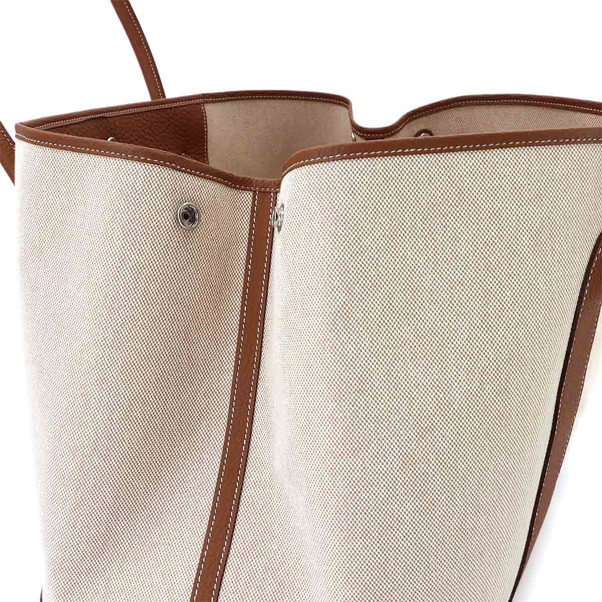 Neo Garden Party 41 Voyage Tote Bag Toile H Negonda Ecru Gold