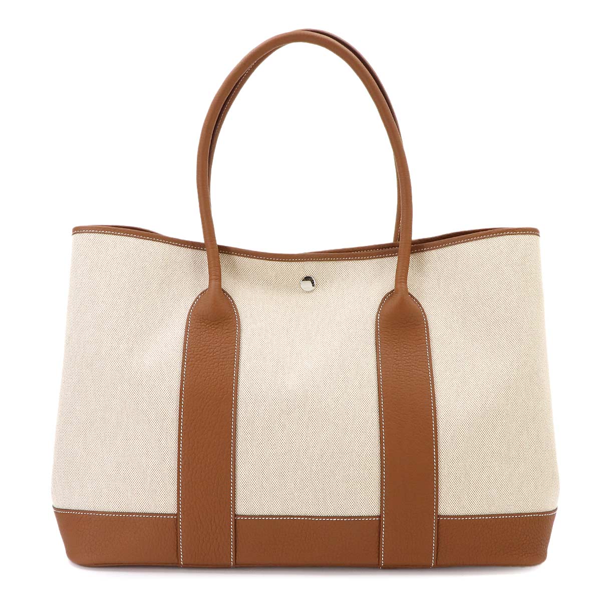 Neo Garden Party 41 Voyage Tote Bag Toile H Negonda Ecru Gold
