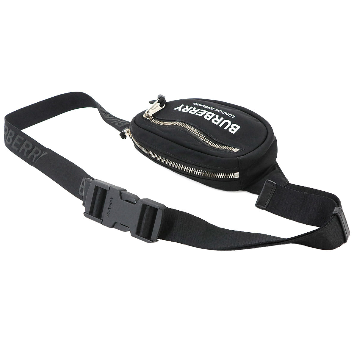 BURBERRY CANNON Crossbody Bag Nylon Black 8052887 Purse