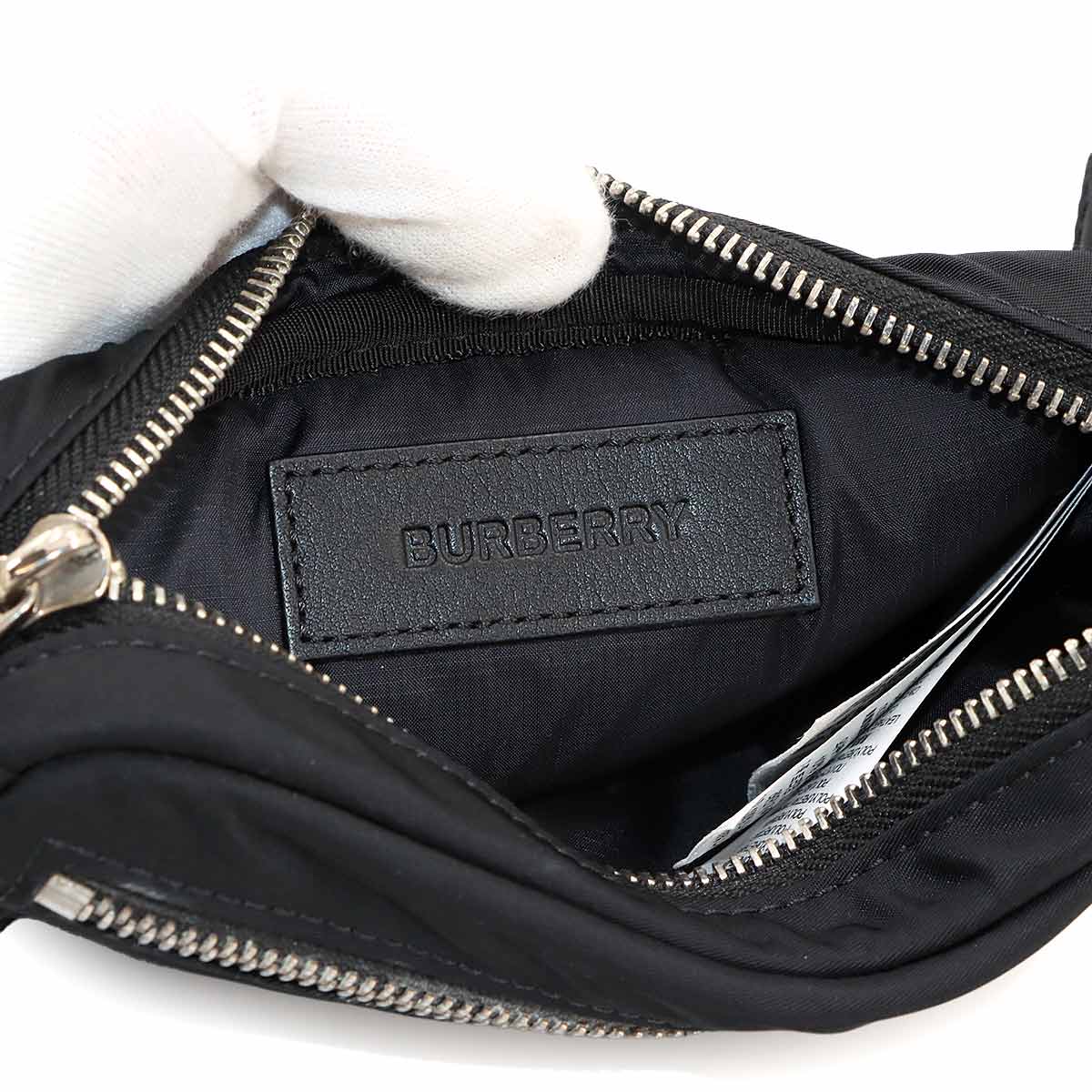 BURBERRY CANNON Crossbody Bag Nylon Black 8052887 Purse