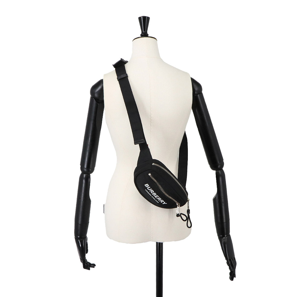 BURBERRY CANNON Crossbody Bag Nylon Black 8052887 Purse