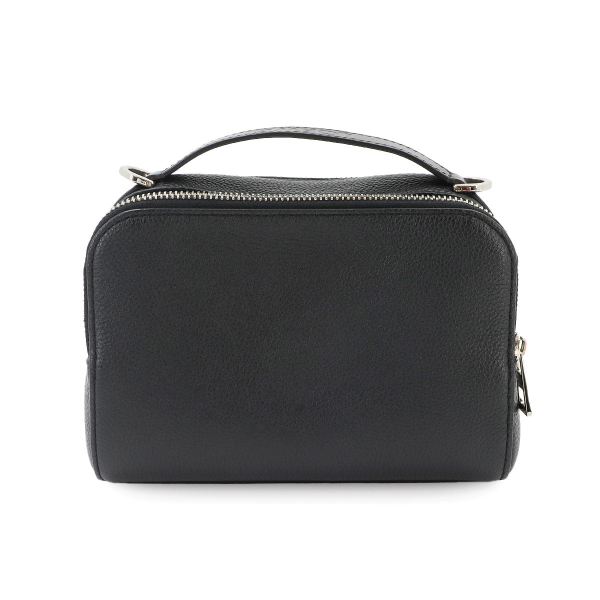 Mini Crossbody Camera Bag Hand Shoulder Bag Leather Black Anagram