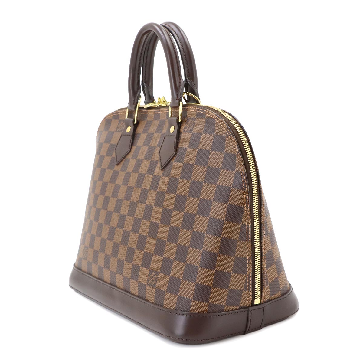 Damier Alma PM Hand Bag Ebene Brown N51131 Purse