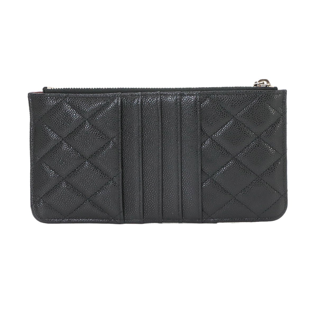 Matelasse Pouch Leather Black AP0225 Purse