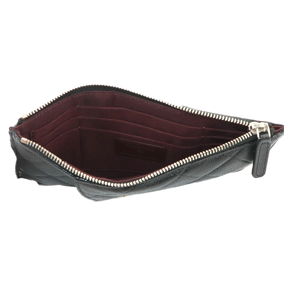 Matelasse Pouch Leather Black AP0225 Purse
