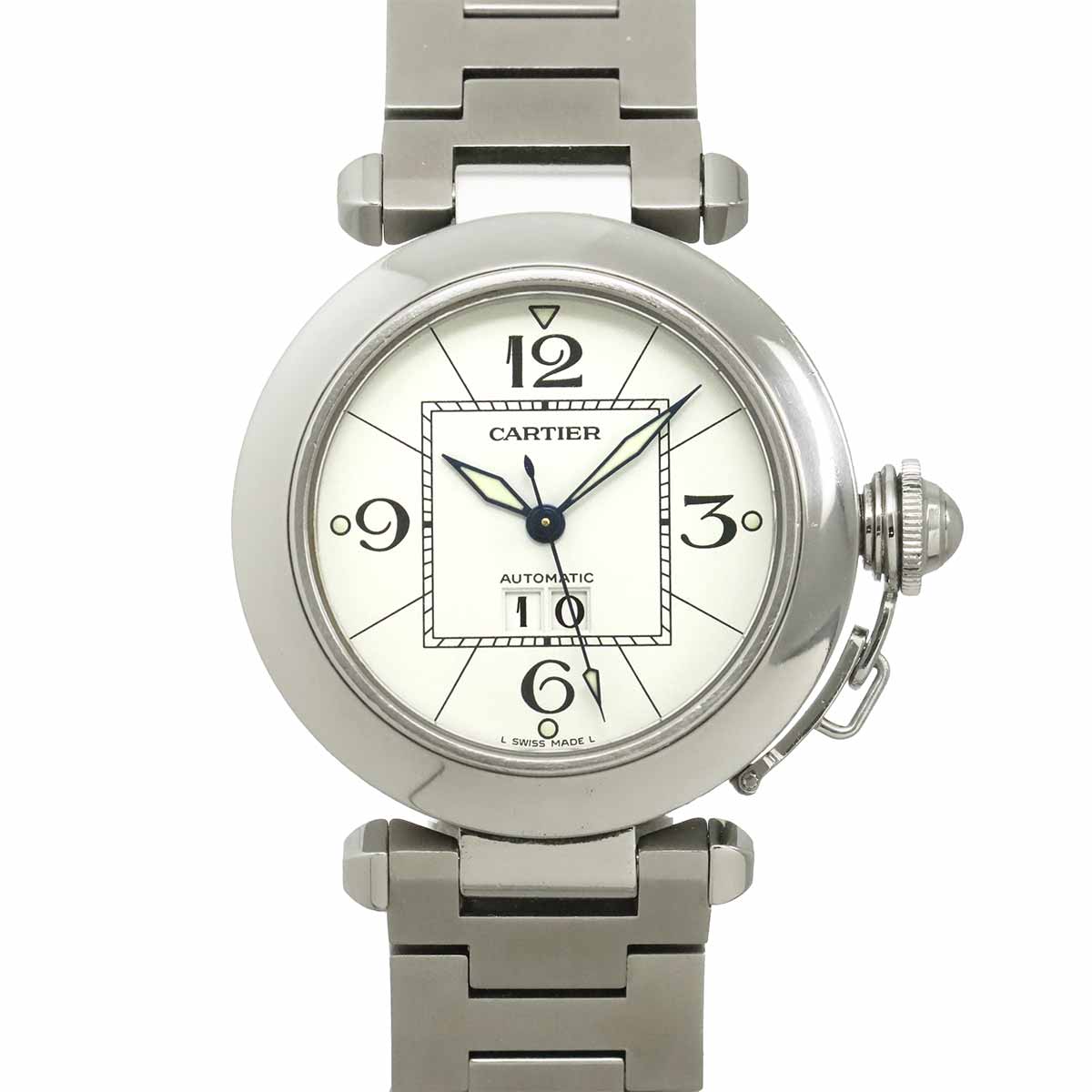 PashaC Bigdate W31055M7 Automatic Date White Dial Boys Watch