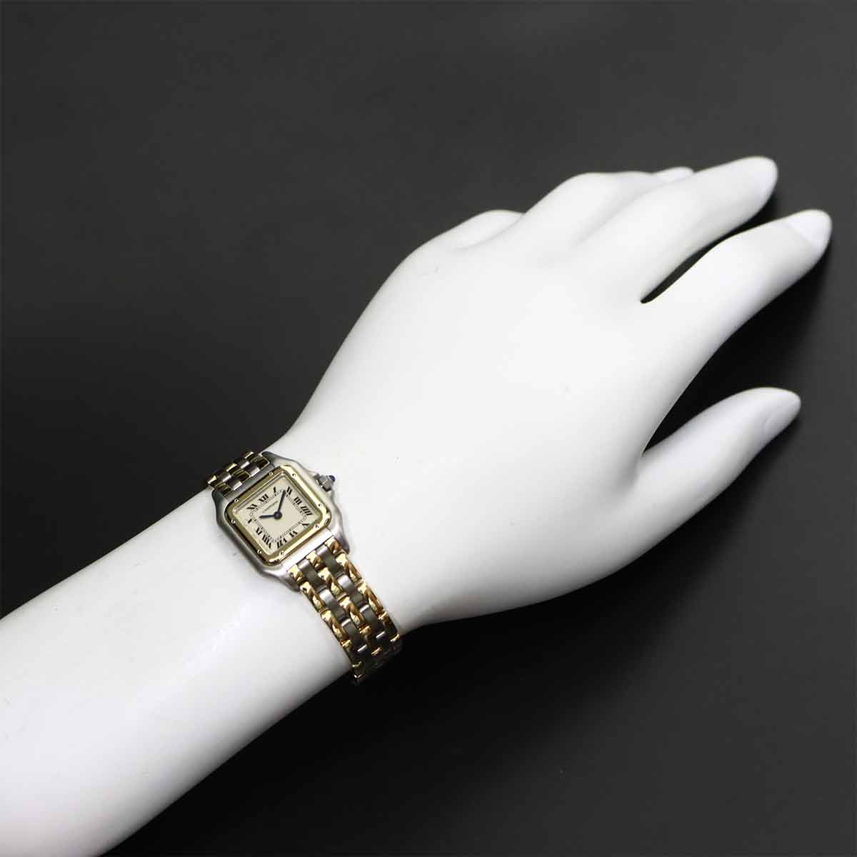 Panthere three Row SM 84083244 Cream Dial K18YG Ladies Watch
