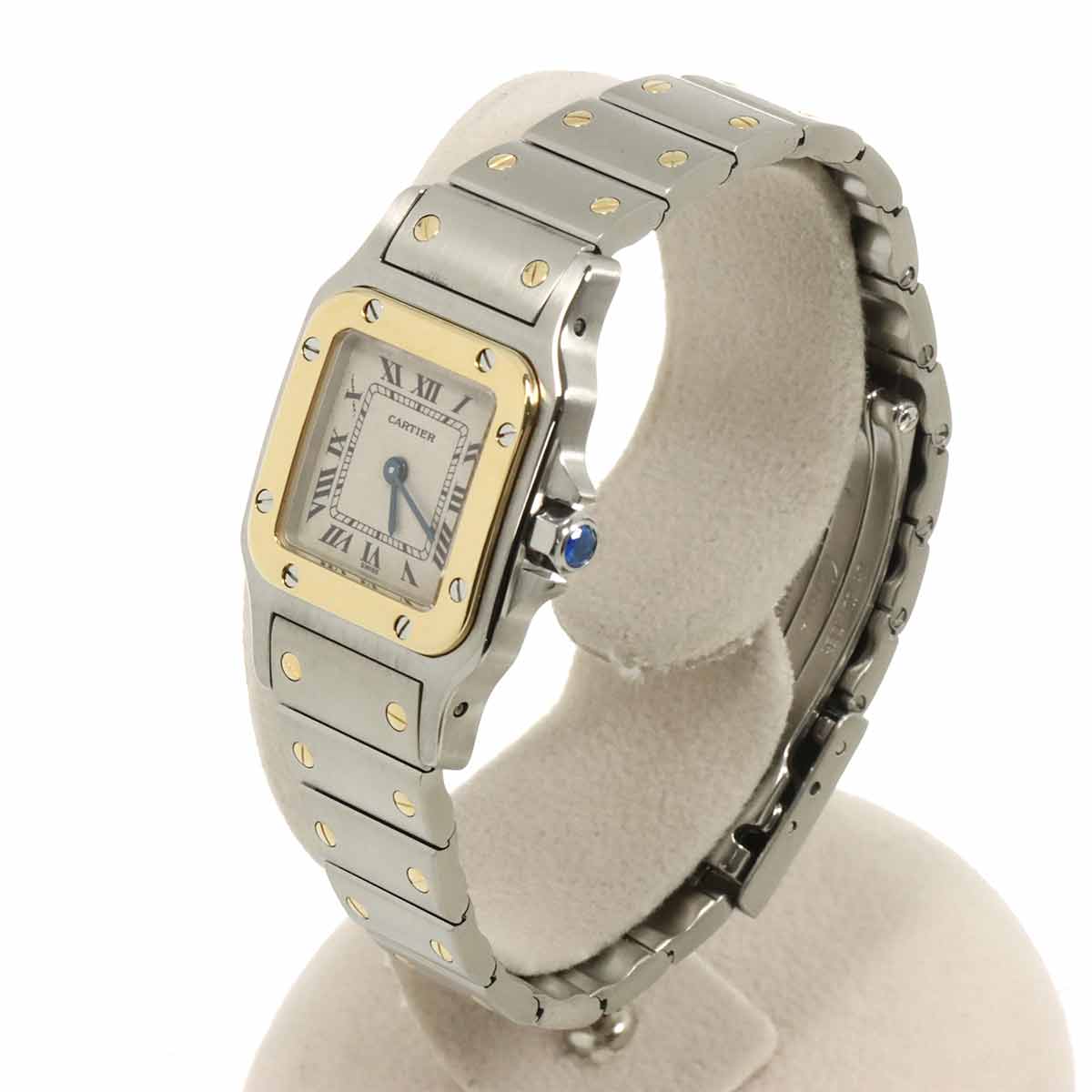 Santos Galbee W20012C4 750 YG Cream Dial Ladies Watch