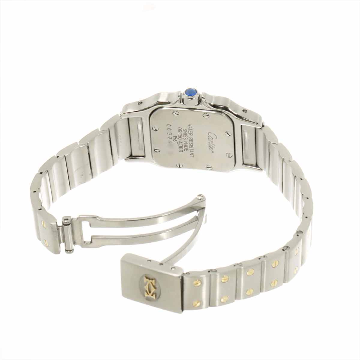 Santos Galbee W20012C4 750 YG Cream Dial Ladies Watch