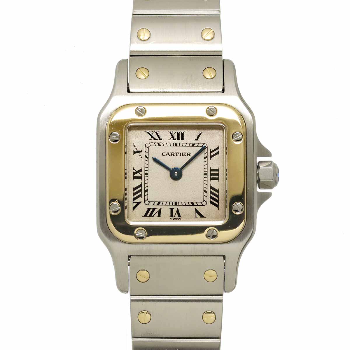 Santos Galbee W20012C4 750 YG Cream Dial Ladies Watch