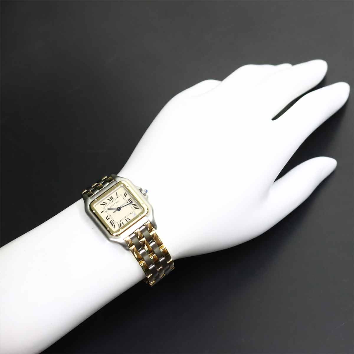 Panthere MM 3Row 83083244 YG Quartz Date Cream Dial Boys